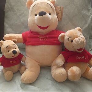Winnie the Pooh 11" Disney Kohl's Care Bear Plush Stuffed Animal Plus 2 more 🥰
